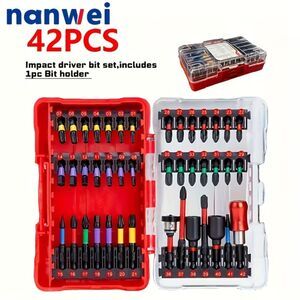 NIB Sealed 42pcs S2 Steel Magnetic Ring Positioning Impact Screwdriver Set